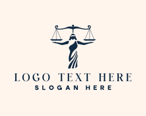 Judge - Lady Justice Law Firm logo design