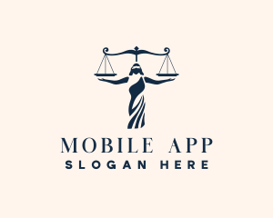 Judge - Lady Justice Law Firm logo design