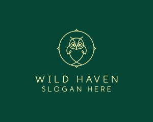 Wild Forest Owl  logo design