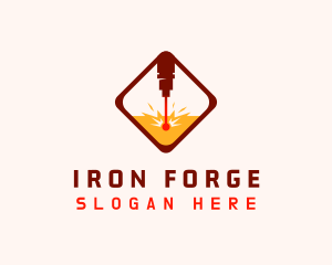 Industrial CNC Laser logo design