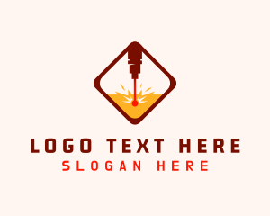 Industrial CNC Laser logo design