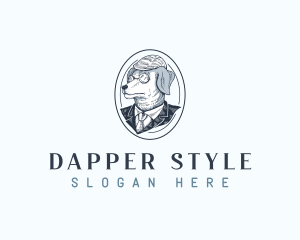 Dapper - Animal Vintage Dog logo design