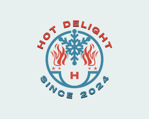 Fire Ice Ventilation logo design