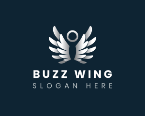 Heavenly Angel Wings logo design