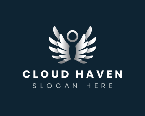 Heaven - Heavenly Angel Wings logo design
