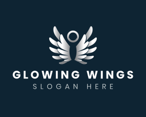 Heavenly Angel Wings logo design