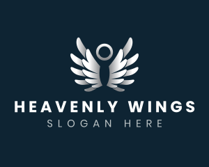 Heavenly Angel Wings logo design