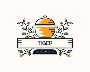 Pot Restaurant Cuisine Logo