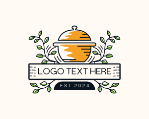 Slow Cooker - Pot Restaurant Cuisine logo design