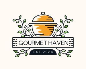 Pot Restaurant Cuisine logo design