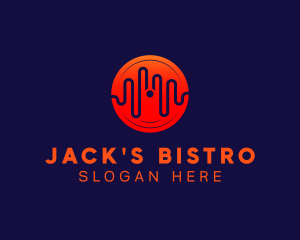 Jack - Disc Recording Sound Wave logo design