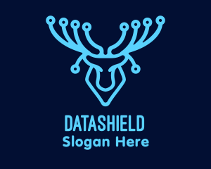 Data - Blue Moose Circuitry logo design