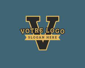 Ribbon - Varsity League Team logo design