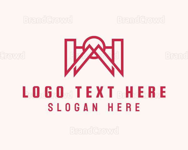 Generic Firm Outline Letter W Logo