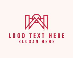 Builder - Generic Firm Outline Letter W logo design