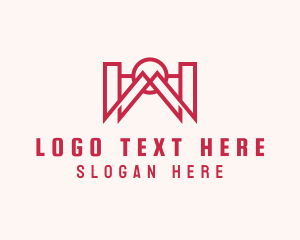 Red - Generic Firm Outline Letter W logo design