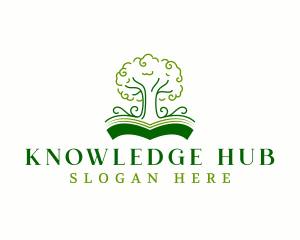 Book Tree School logo design