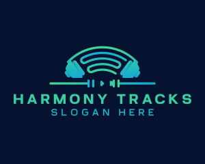 Soundtrack - Headphone Music Studio logo design
