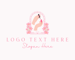 Lifestyle - Floral Nail Salon logo design