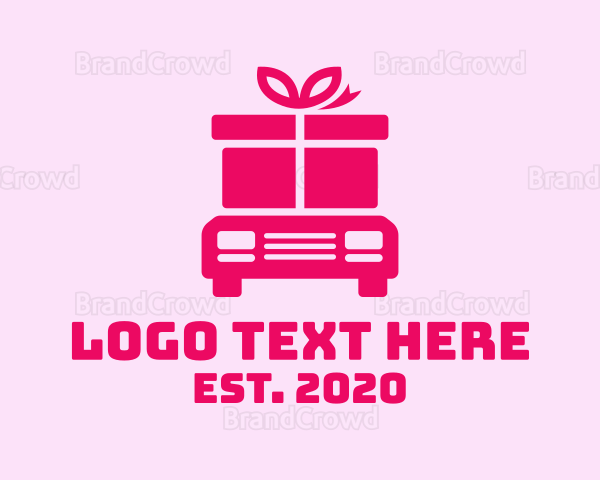 Delivery Gift Truck Logo