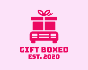 Delivery Gift Truck logo design