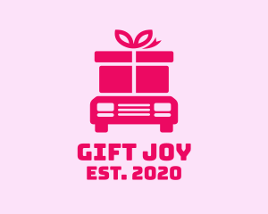 Delivery Gift Truck logo design