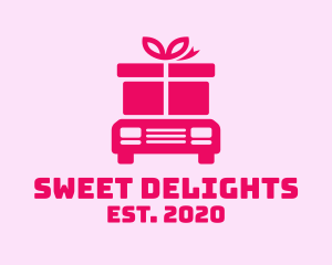 Delivery Gift Truck logo design