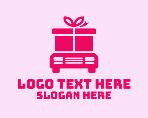Delivery Gift Truck Logo