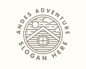 Wooden Cabin Adventure logo design