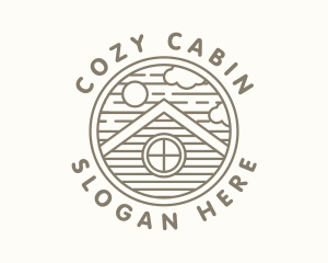 Cabin - Wooden Cabin Adventure logo design