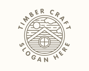 Wooden - Wooden Cabin Adventure logo design