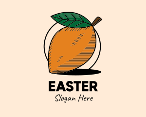 Plum - Rustic Mango Fruit logo design