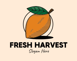 Ripe - Rustic Mango Fruit logo design
