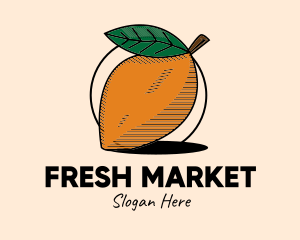 Stall - Rustic Mango Fruit logo design