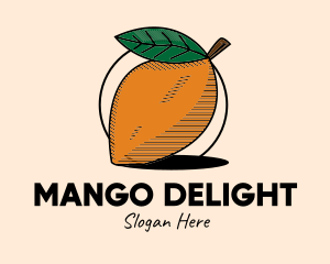 Mango - Rustic Mango Fruit logo design