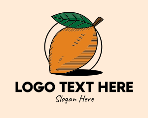 Plantation - Rustic Mango Fruit logo design