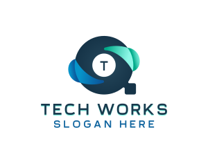 Digital Tech Software logo design