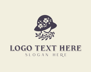 Boutique - Boutique Flower Hat logo design