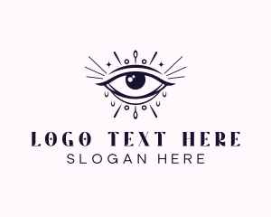 Fortune Telling - Cosmic Mystical Eye logo design