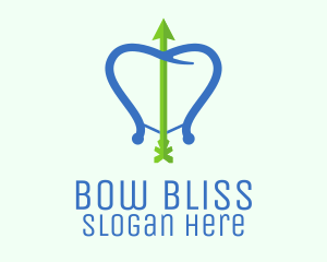 Dental Bow & Arrow logo design