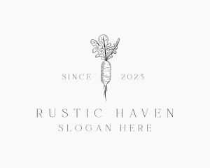 Radish Plant Farm logo design