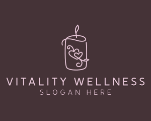 Wellness Spa Candlelight logo design