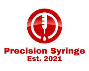 Syringe - Syringe Injection Droplet logo design