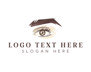 Beautician - Eye Makeup Styling logo design