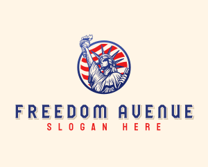 Liberty - American Liberty Statue logo design