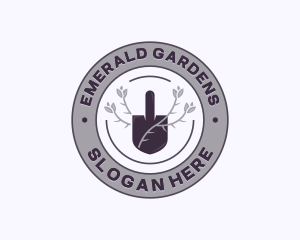 Landscaping Garden Shovel logo design