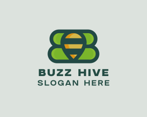 Hive - Nature Bee Hive logo design