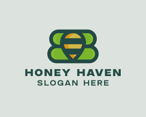 Beekeeping - Nature Bee Hive logo design