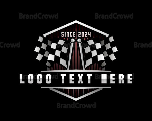 Checkerd Flag Racing Logo