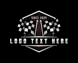 Racing - Checkerd Flag Racing logo design